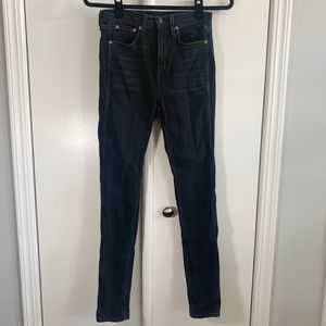 rag & bone High Rise Black Brook Vintage Skinny
